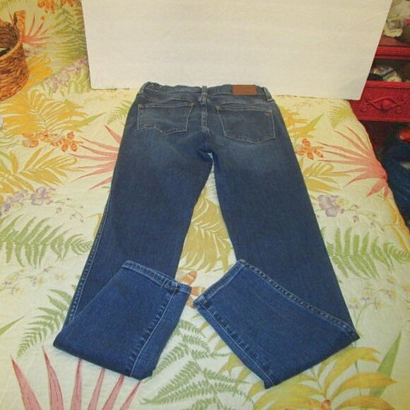 MADEWELL High Rise ROADTRIPPER Denim Size 25 JEANS Skinny DARK Wash STRETCH - Picture 8 of 11